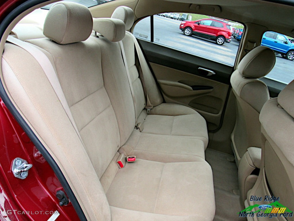 2006 Civic LX Sedan - Tango Red Pearl / Ivory photo #15