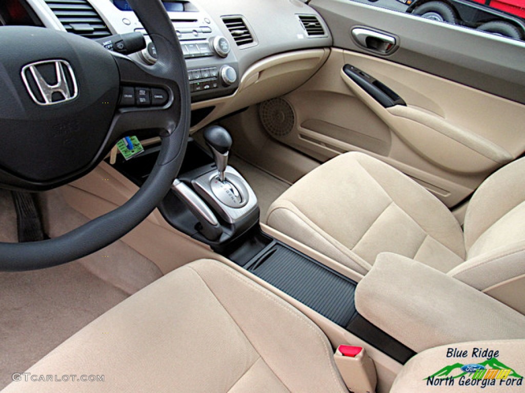 2006 Civic LX Sedan - Tango Red Pearl / Ivory photo #22