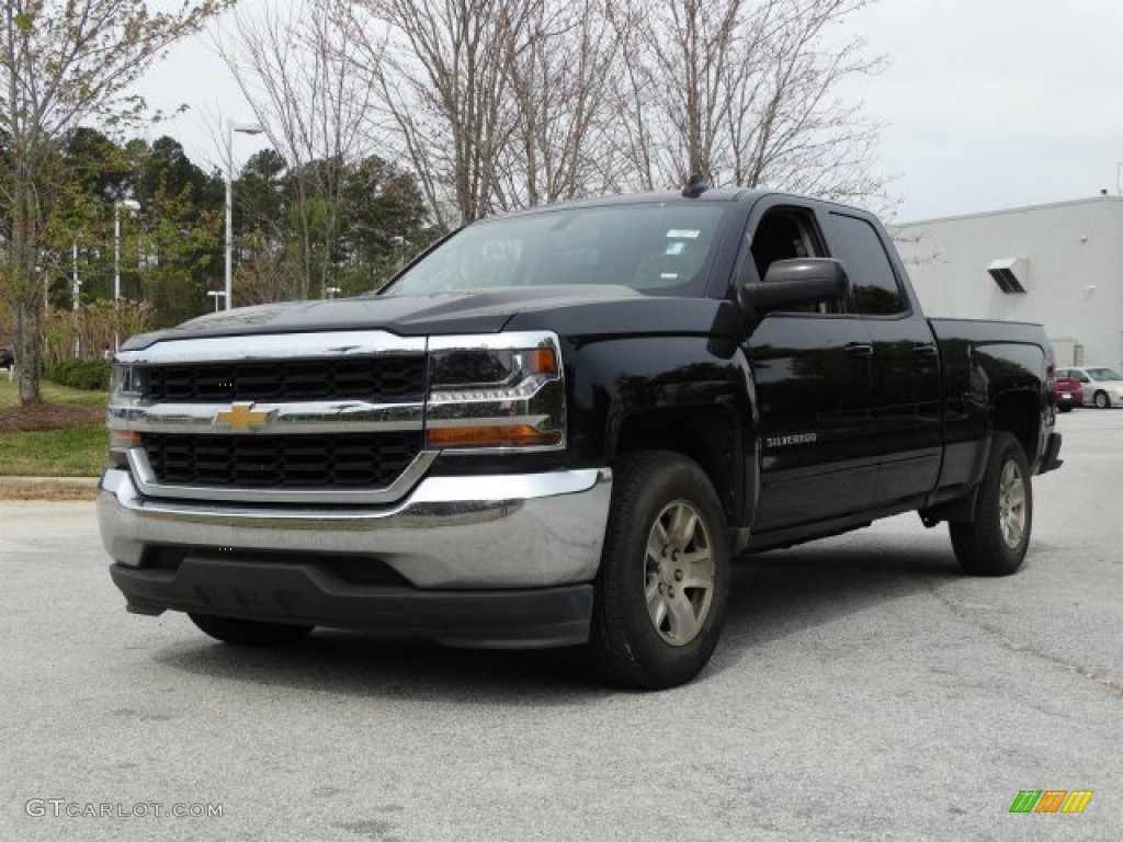 Black 2019 Chevrolet Silverado LD LT Double Cab Exterior Photo #132770054