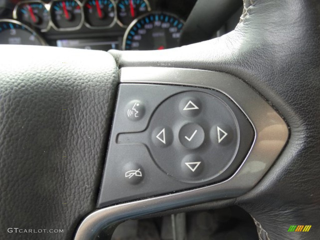 2019 Chevrolet Silverado LD LT Double Cab Jet Black Steering Wheel Photo #132770252