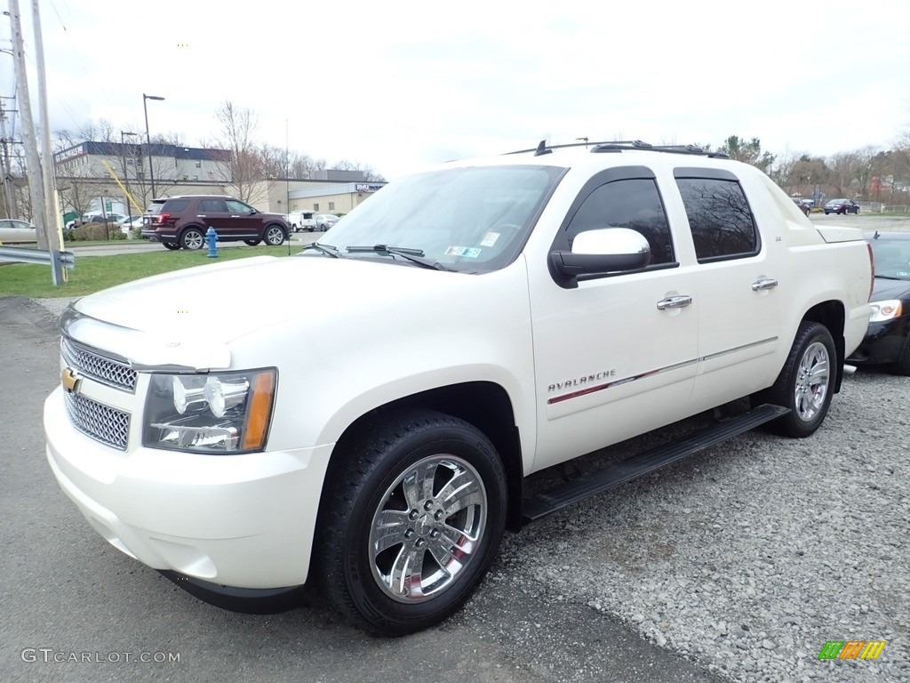 2012 Avalanche LTZ 4x4 - White Diamond Tricoat / Ebony photo #1