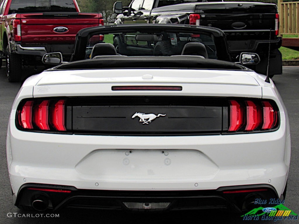 2018 Mustang EcoBoost Convertible - Oxford White / Ebony photo #4