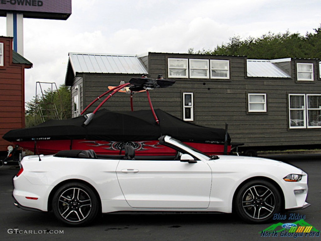 2018 Mustang EcoBoost Convertible - Oxford White / Ebony photo #6