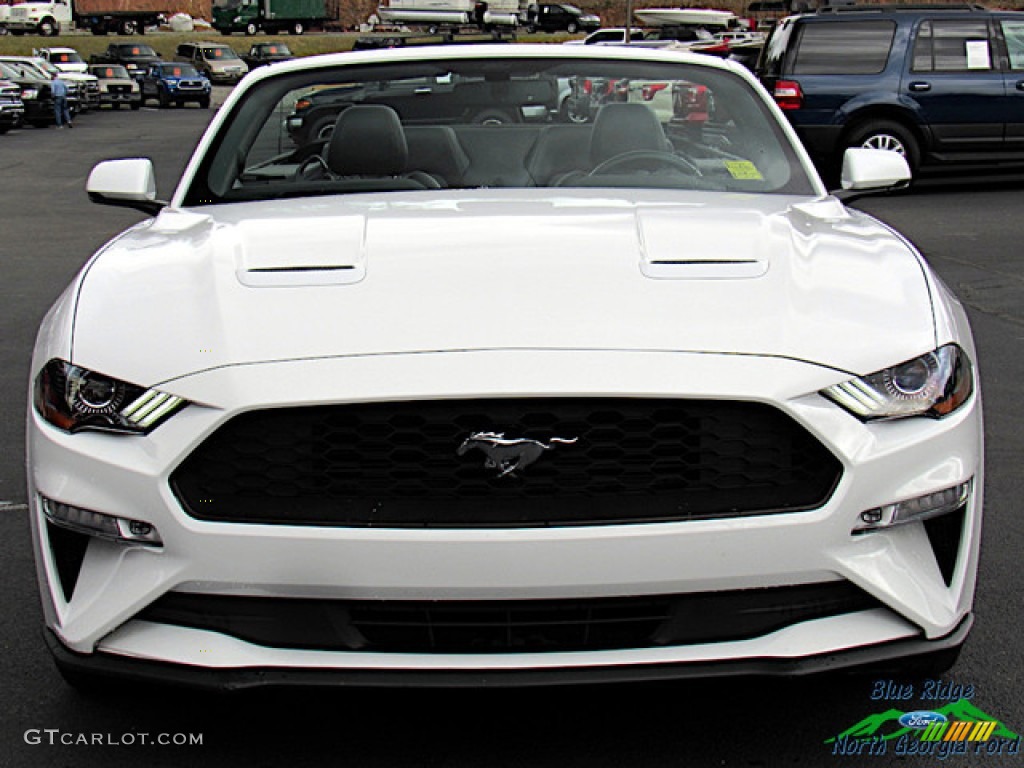 2018 Mustang EcoBoost Convertible - Oxford White / Ebony photo #8