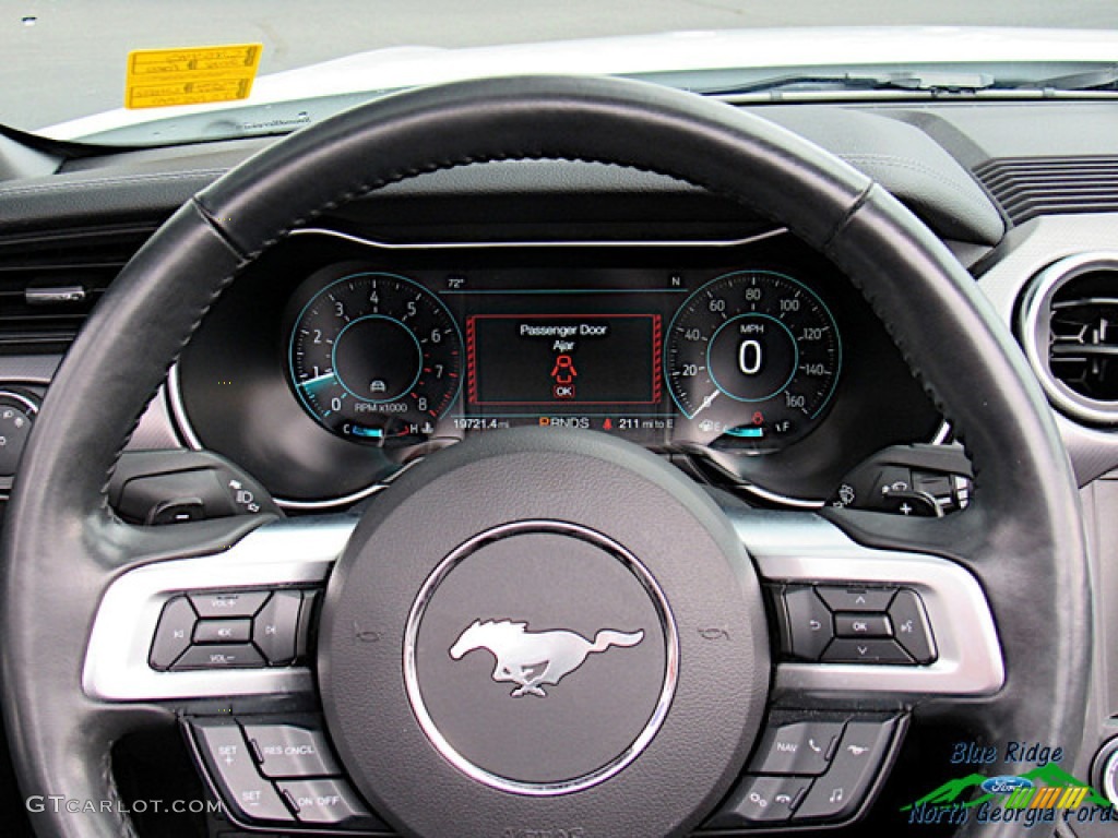 2018 Mustang EcoBoost Convertible - Oxford White / Ebony photo #18