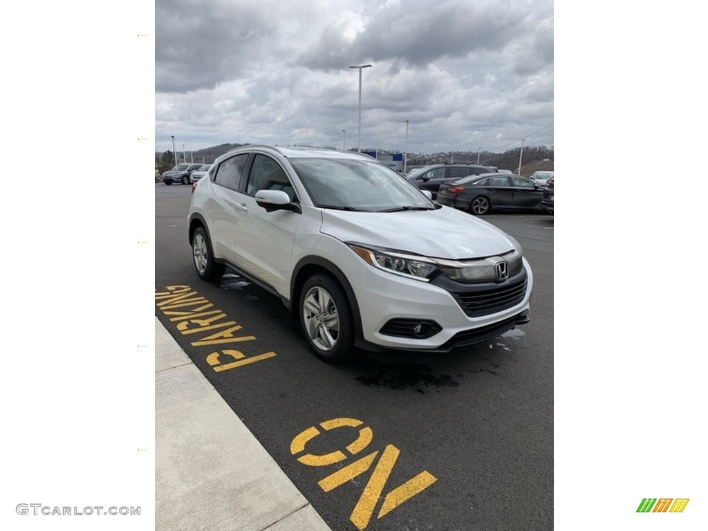 2019 HR-V EX-L AWD - Platinum White Pearl / Gray photo #4