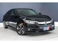 2016 Crystal Black Pearl Honda Civic EX-L Sedan  photo #14