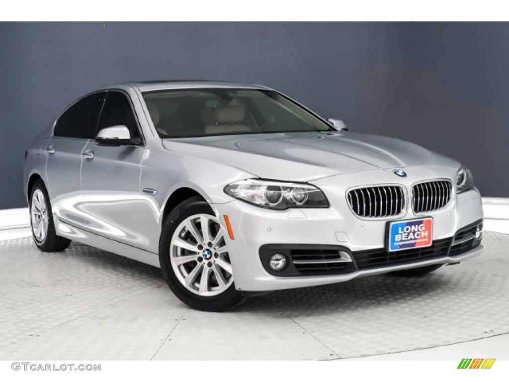 2016 5 Series 528i Sedan - Glacier Silver Metallic / Venetian Beige/Black photo #14