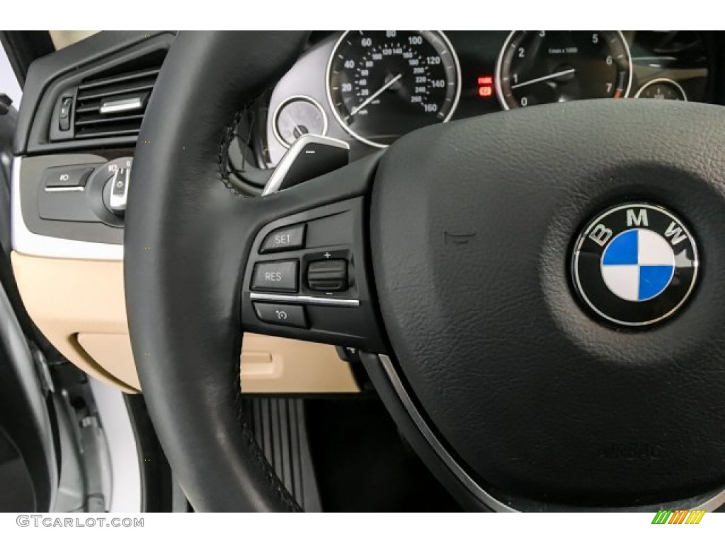 2016 5 Series 528i Sedan - Glacier Silver Metallic / Venetian Beige/Black photo #15