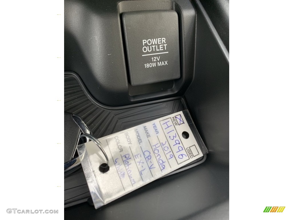 2019 CR-V EX-L AWD - Platinum White Pearl / Gray photo #39
