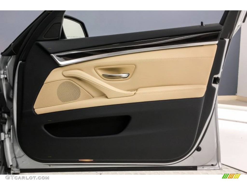 2016 5 Series 528i Sedan - Glacier Silver Metallic / Venetian Beige/Black photo #29