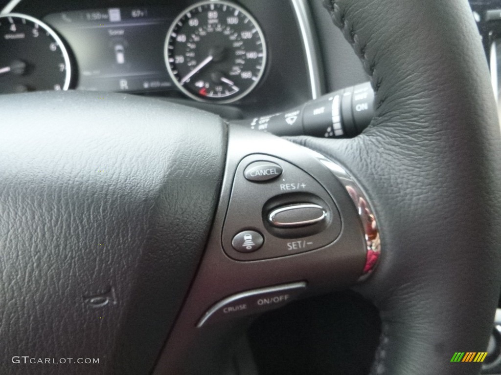 2019 Nissan Murano SL AWD Graphite Steering Wheel Photo #132785543