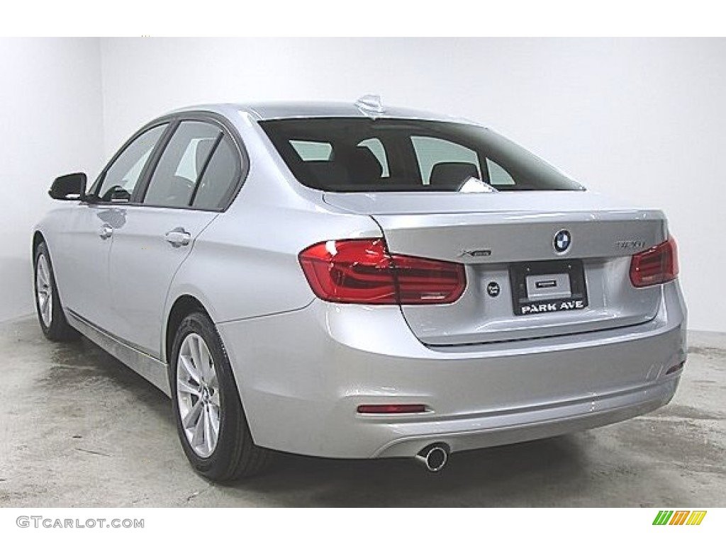 2018 3 Series 320i xDrive Sedan - Glacier Silver Metallic / Black photo #1