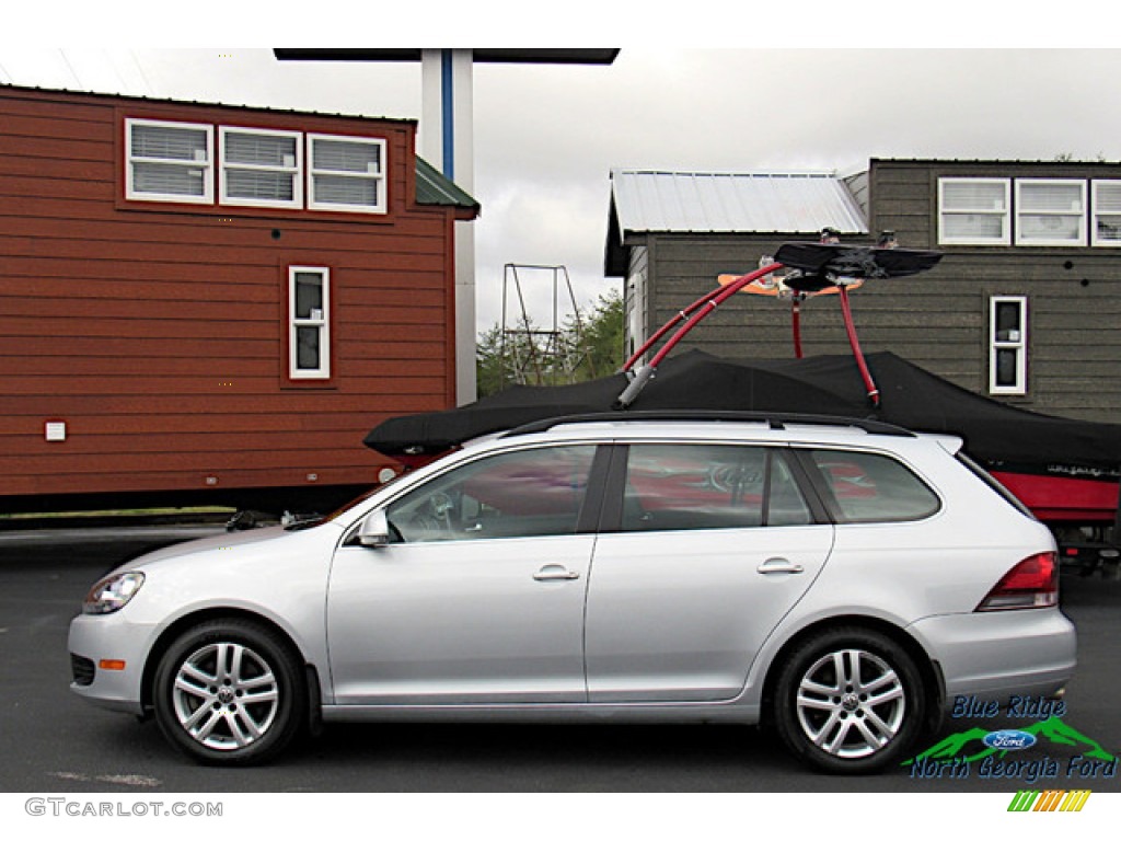 2012 Jetta TDI SportWagen - Moonrock Silver Metallic / Titan Black photo #2
