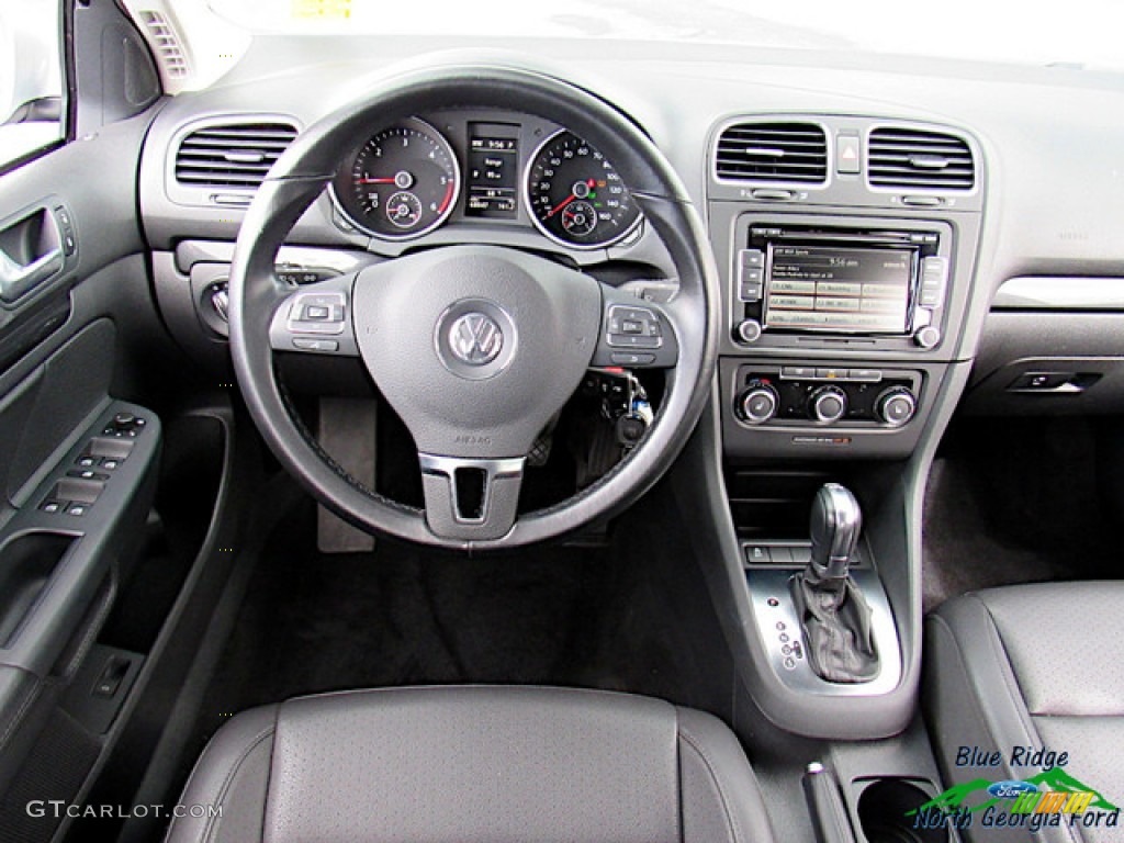 2012 Jetta TDI SportWagen - Moonrock Silver Metallic / Titan Black photo #14