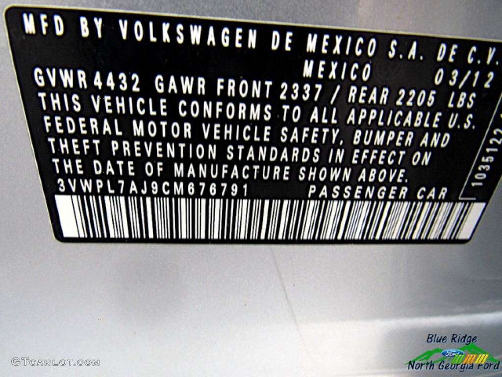 2012 Jetta TDI SportWagen - Moonrock Silver Metallic / Titan Black photo #23
