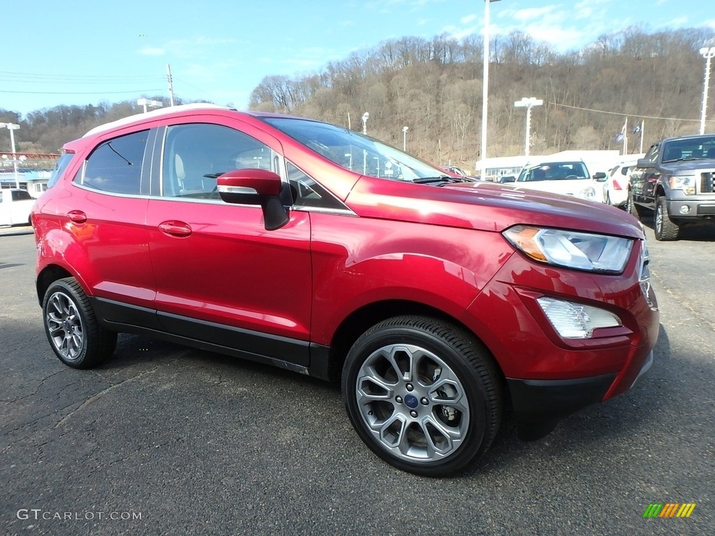 2018 EcoSport Titanium 4WD - Ruby Red / Medium Light Stone photo #9