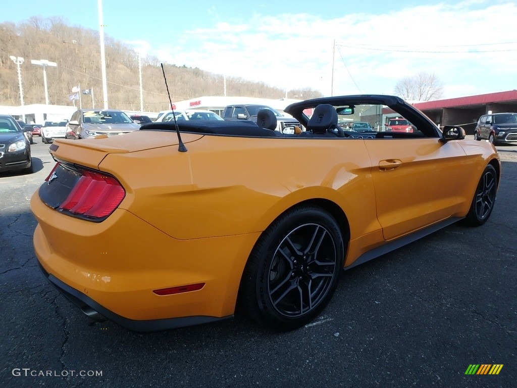 2018 Mustang EcoBoost Premium Convertible - Orange Fury / Ebony photo #2