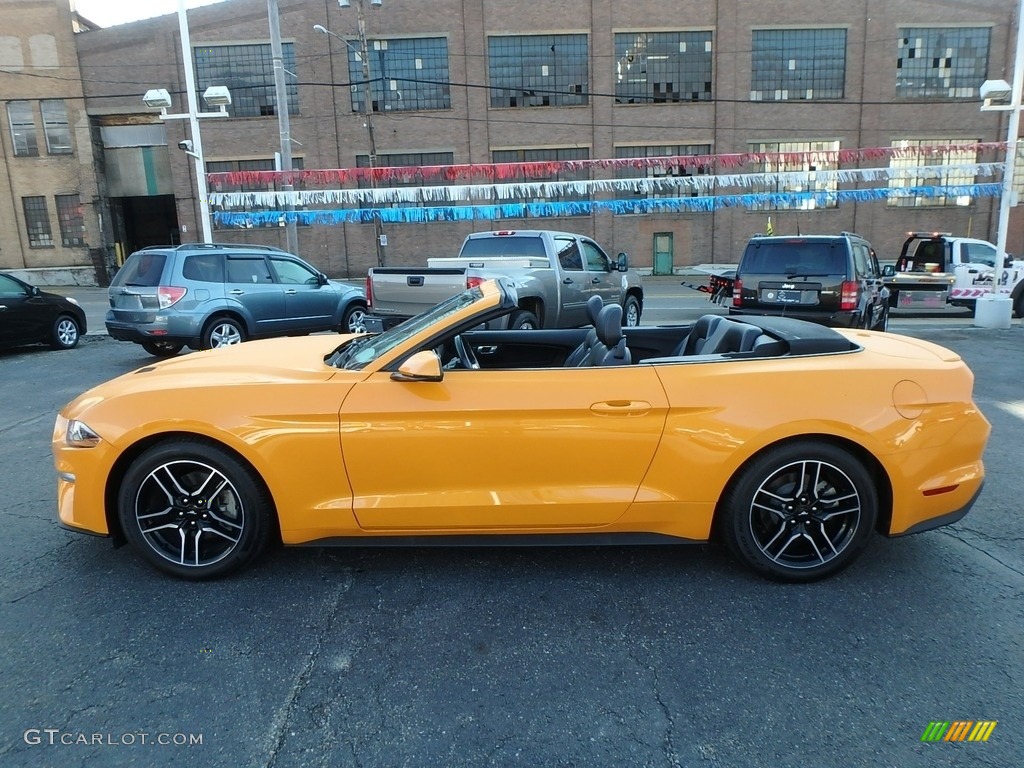2018 Mustang EcoBoost Premium Convertible - Orange Fury / Ebony photo #5