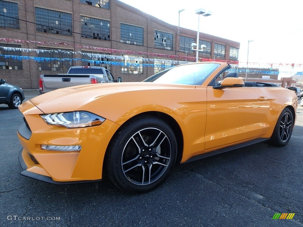2018 Mustang EcoBoost Premium Convertible - Orange Fury / Ebony photo #6