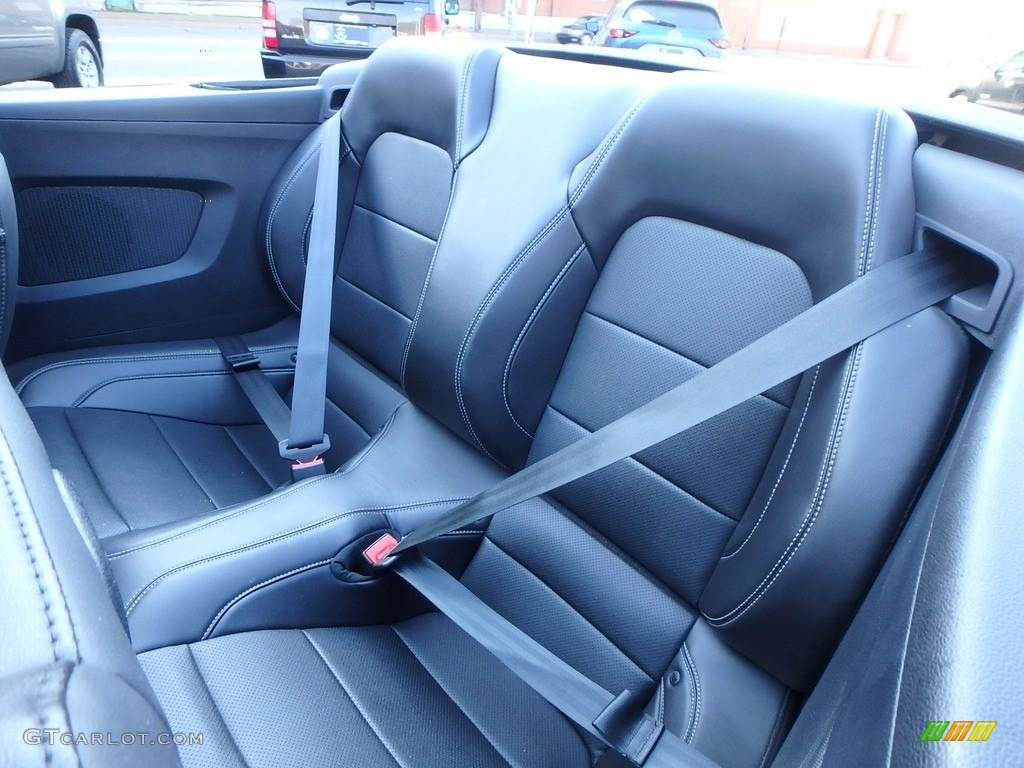 Ebony Interior 2018 Ford Mustang EcoBoost Premium Convertible Photo #132791336