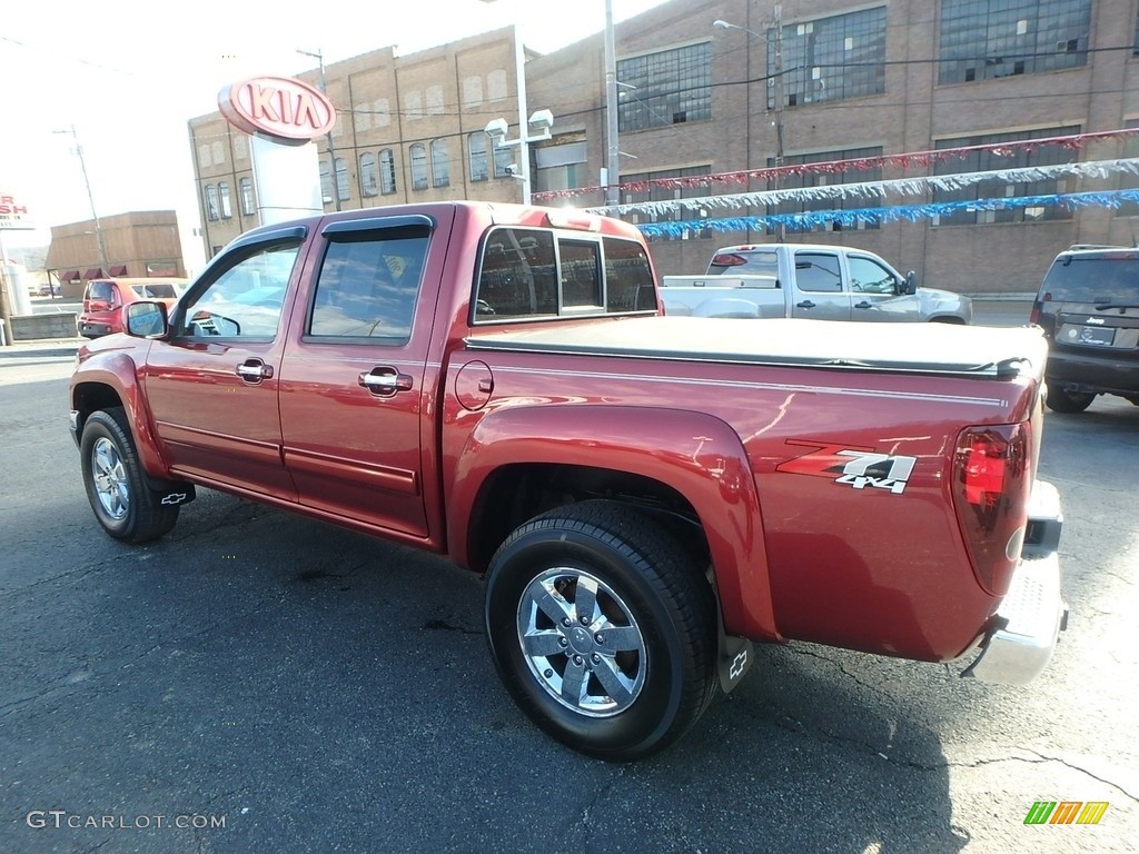 2011 Colorado LT Crew Cab 4x4 - Cardinal Red Metallic / Ebony photo #4