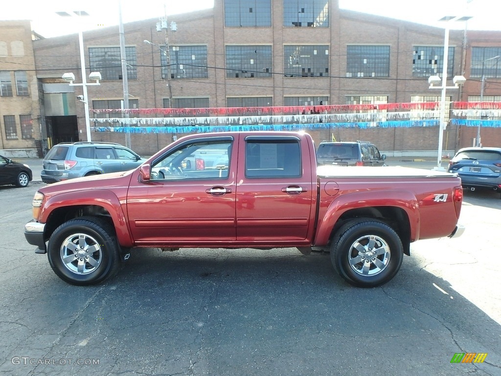 2011 Colorado LT Crew Cab 4x4 - Cardinal Red Metallic / Ebony photo #5