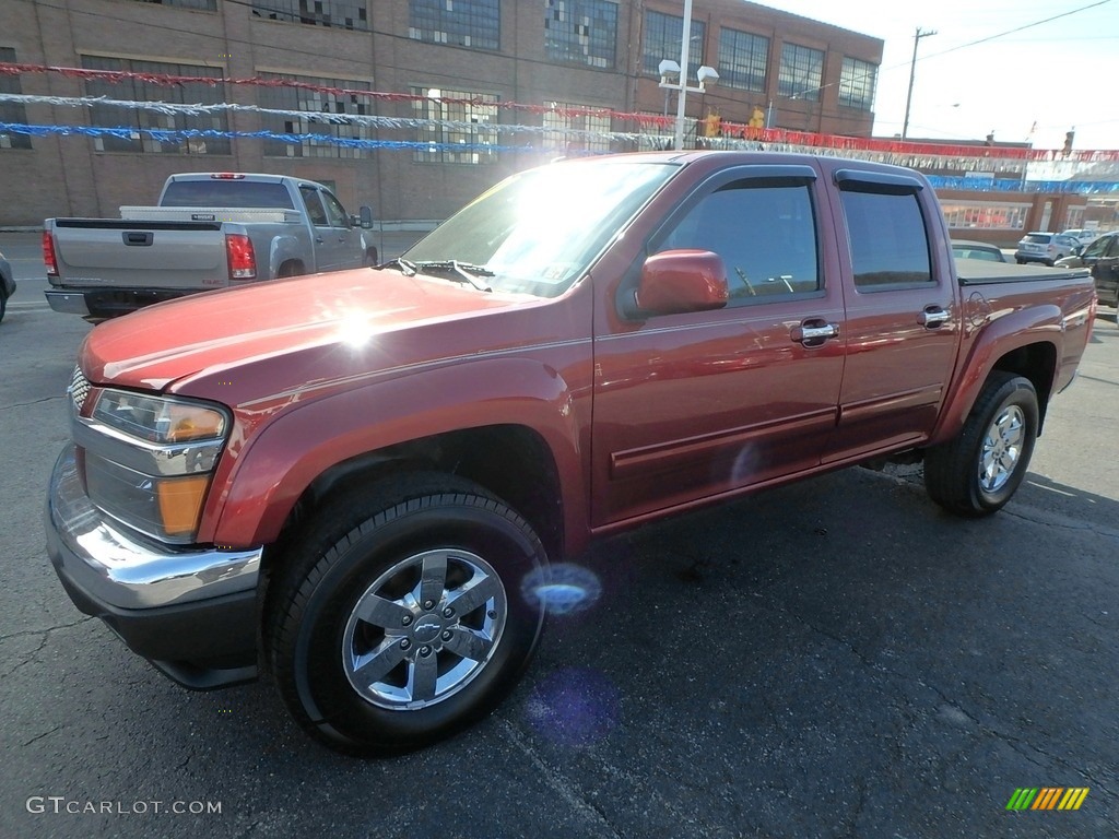 2011 Colorado LT Crew Cab 4x4 - Cardinal Red Metallic / Ebony photo #6