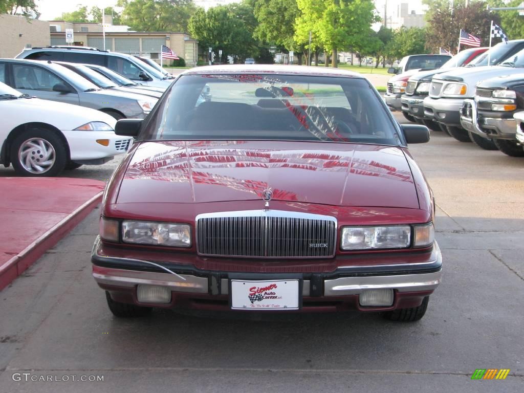 1992 Regal Limited Coupe - Medium Garnet Red Metallic / Red photo #2