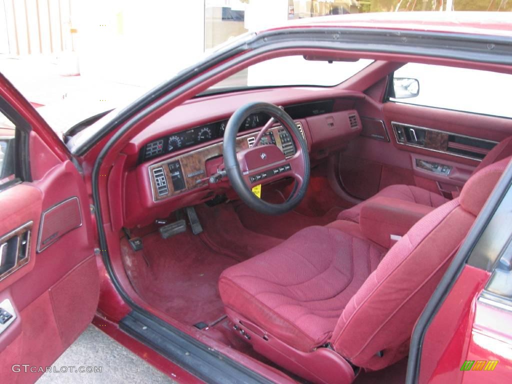 1992 Regal Limited Coupe - Medium Garnet Red Metallic / Red photo #6
