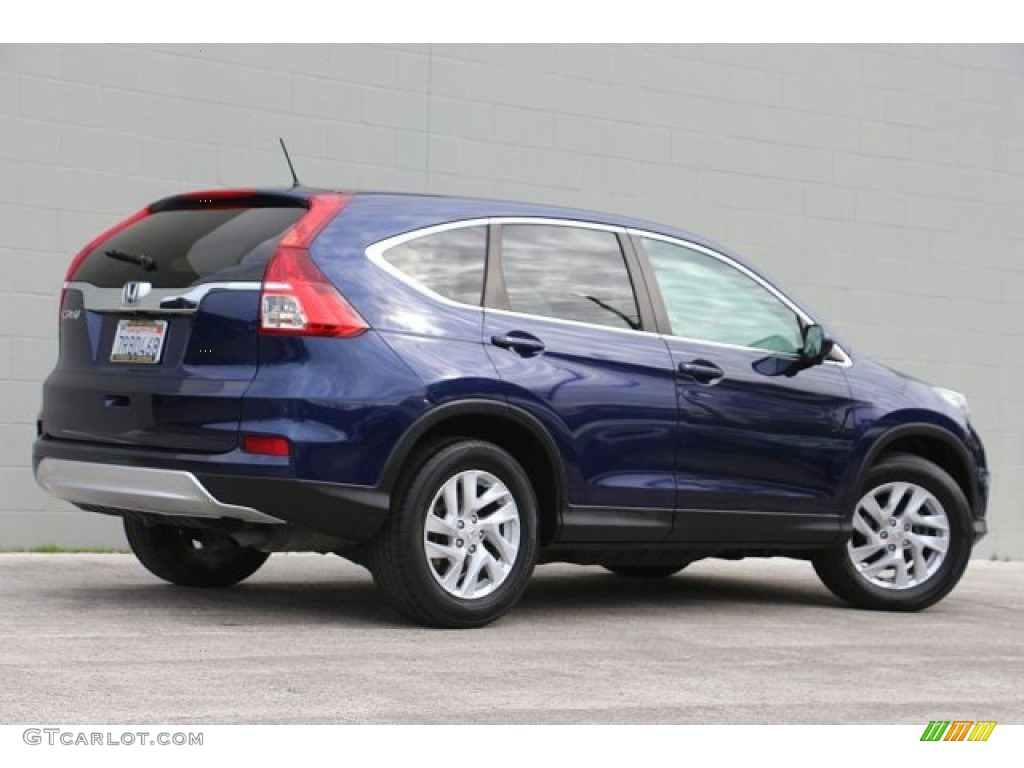 2015 CR-V EX - Obsidian Blue Pearl / Gray photo #6