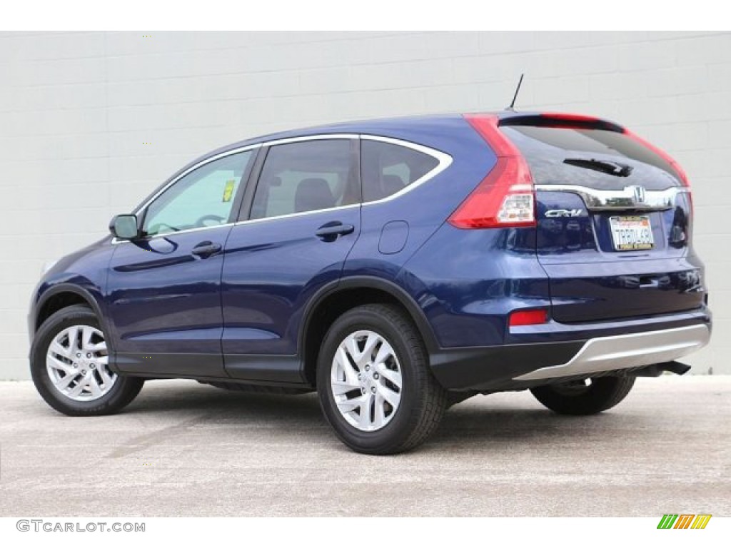 2015 CR-V EX - Obsidian Blue Pearl / Gray photo #8