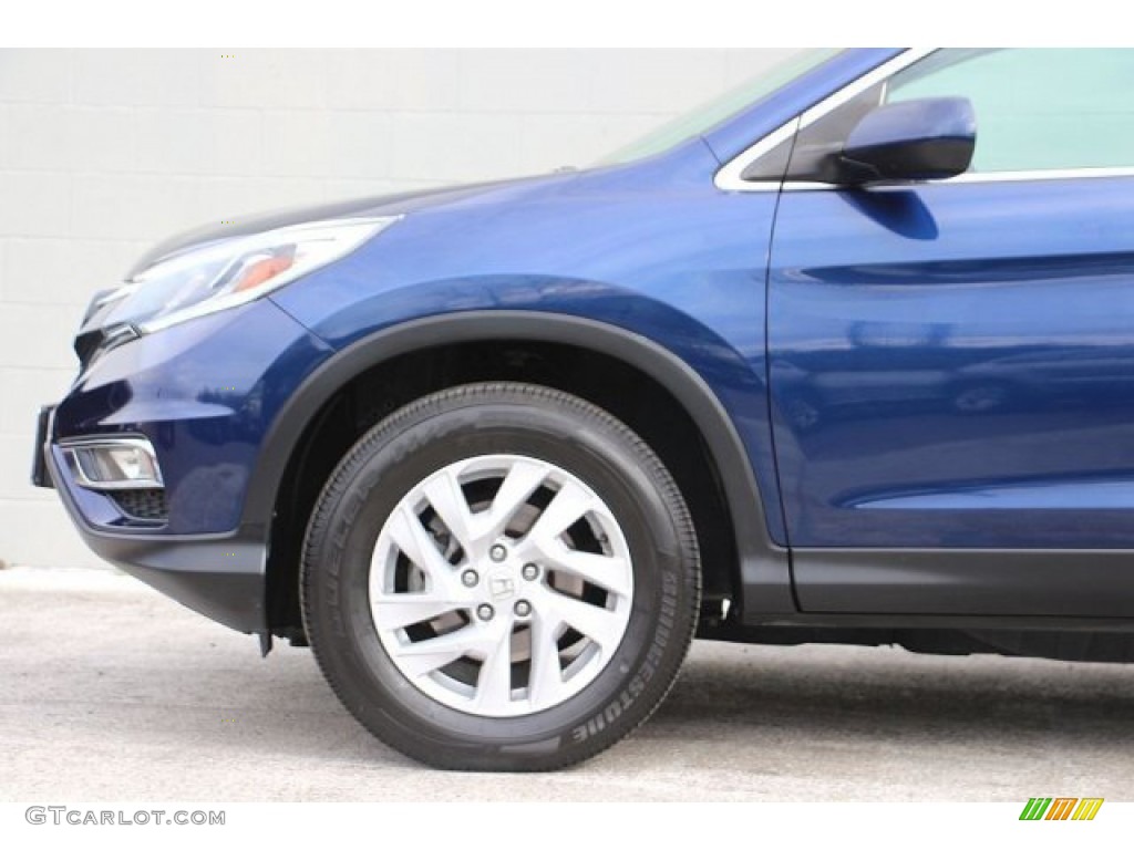 2015 CR-V EX - Obsidian Blue Pearl / Gray photo #11