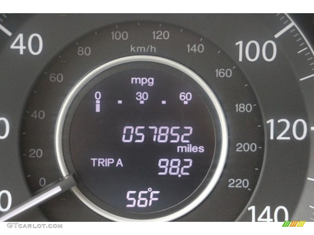 2015 CR-V EX - Obsidian Blue Pearl / Gray photo #33