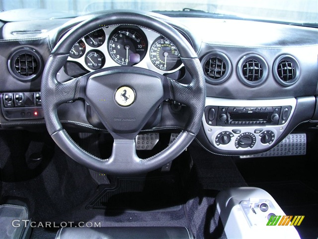 2002 Ferrari 360 Spider F1 Black Dashboard Photo #132795