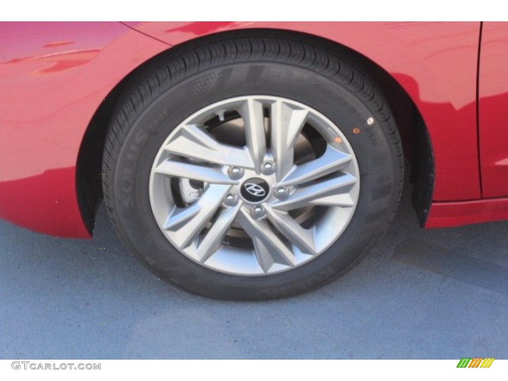 2019 Elantra SEL - Scarlet Red / Beige photo #5