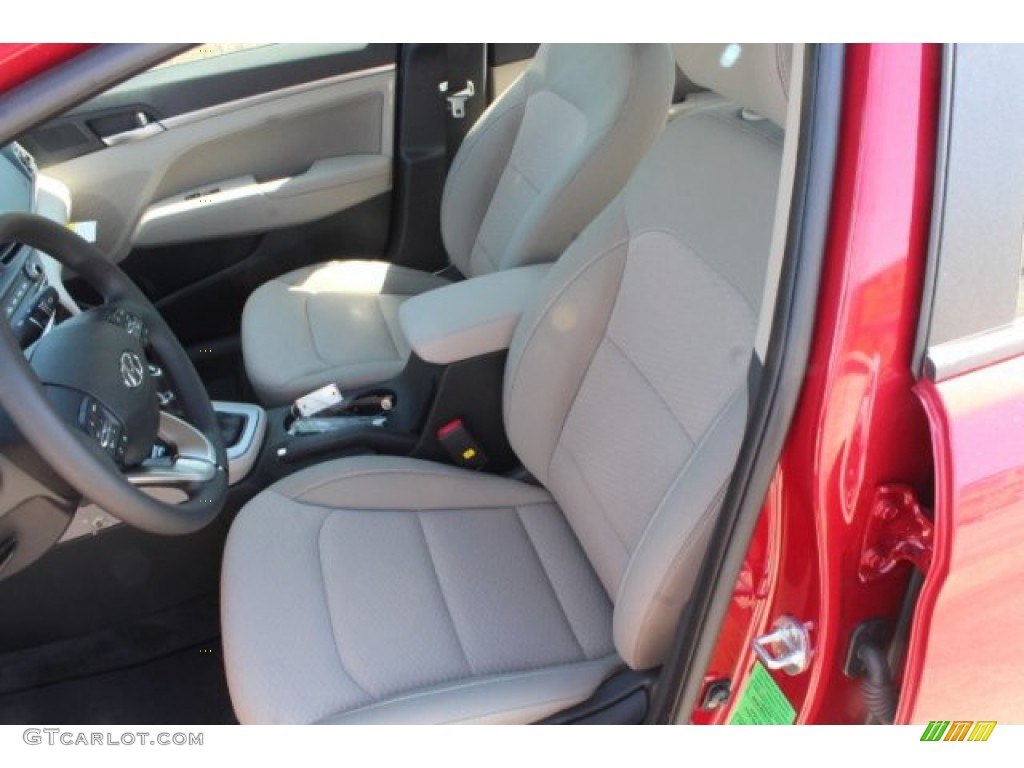 2019 Elantra SEL - Scarlet Red / Beige photo #10