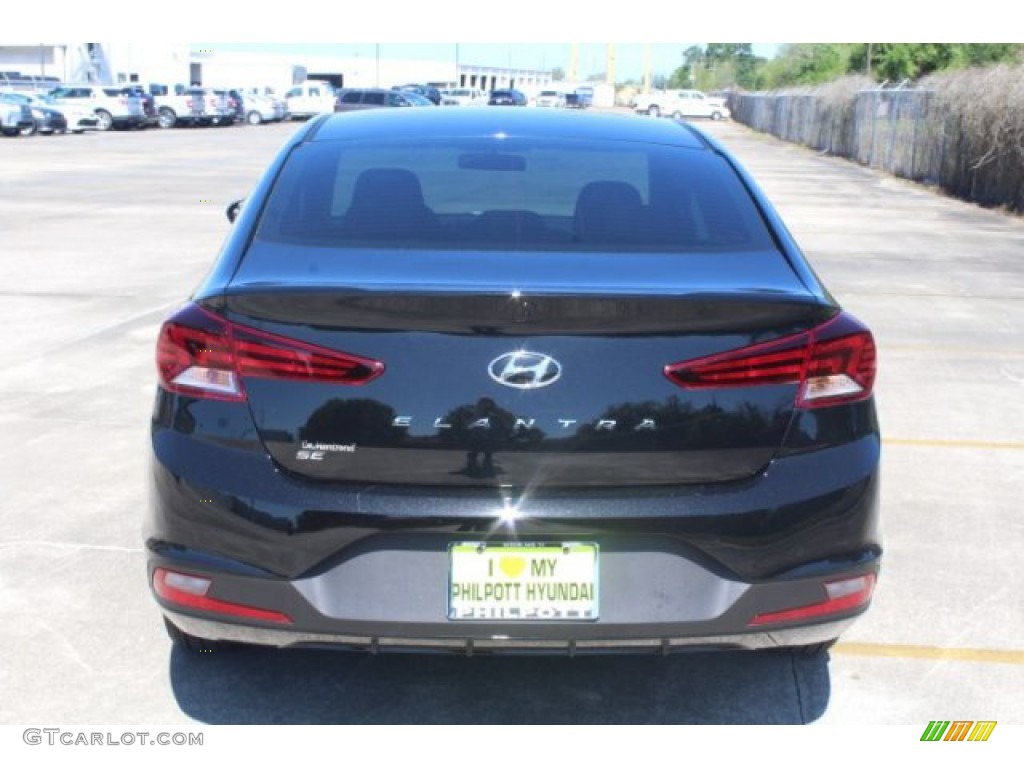 2019 Elantra SEL - Phantom Black / Beige photo #7