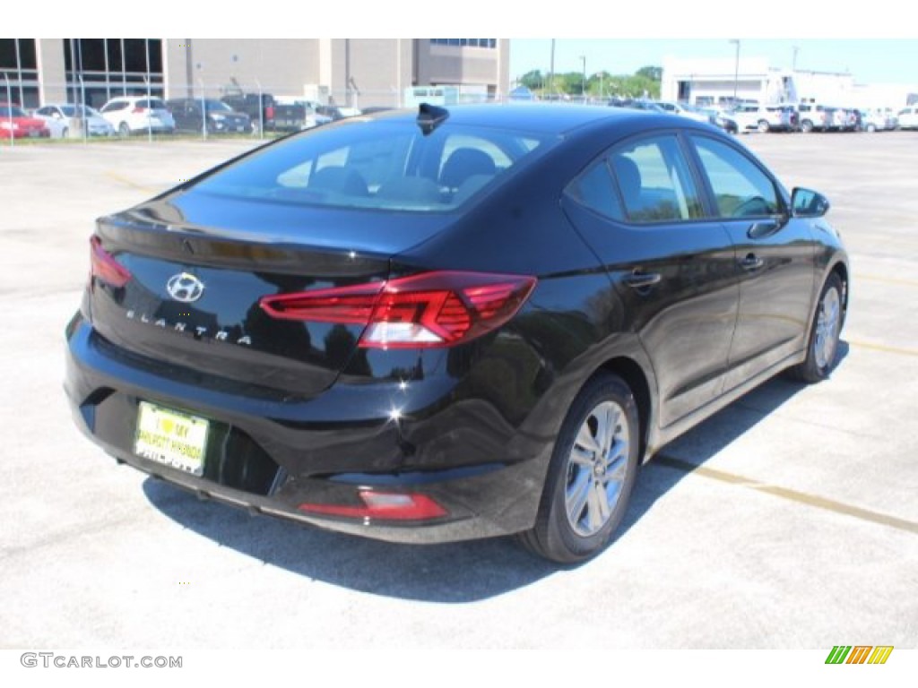 2019 Elantra Value Edition - Phantom Black / Black photo #8