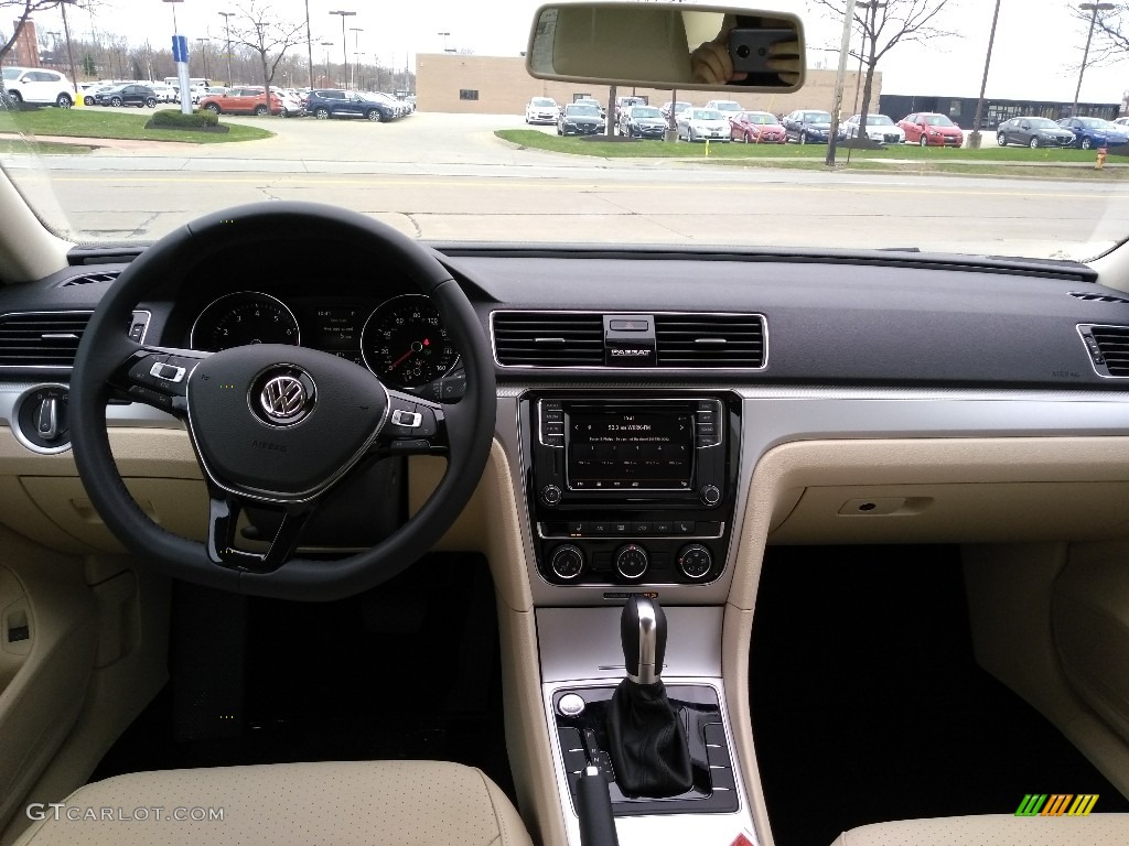 2019 Volkswagen Passat Wolfsburg Cornsilk Beige Dashboard Photo #132796613