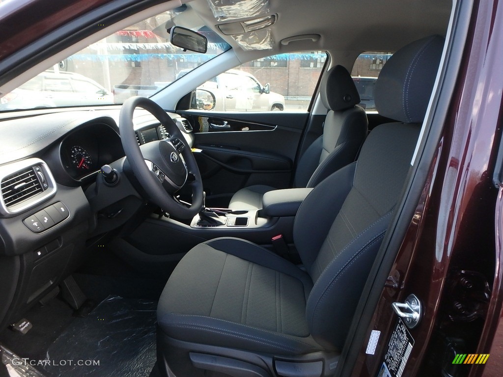 Satin Black Interior 2019 Kia Sorento LX AWD Photo #132797214