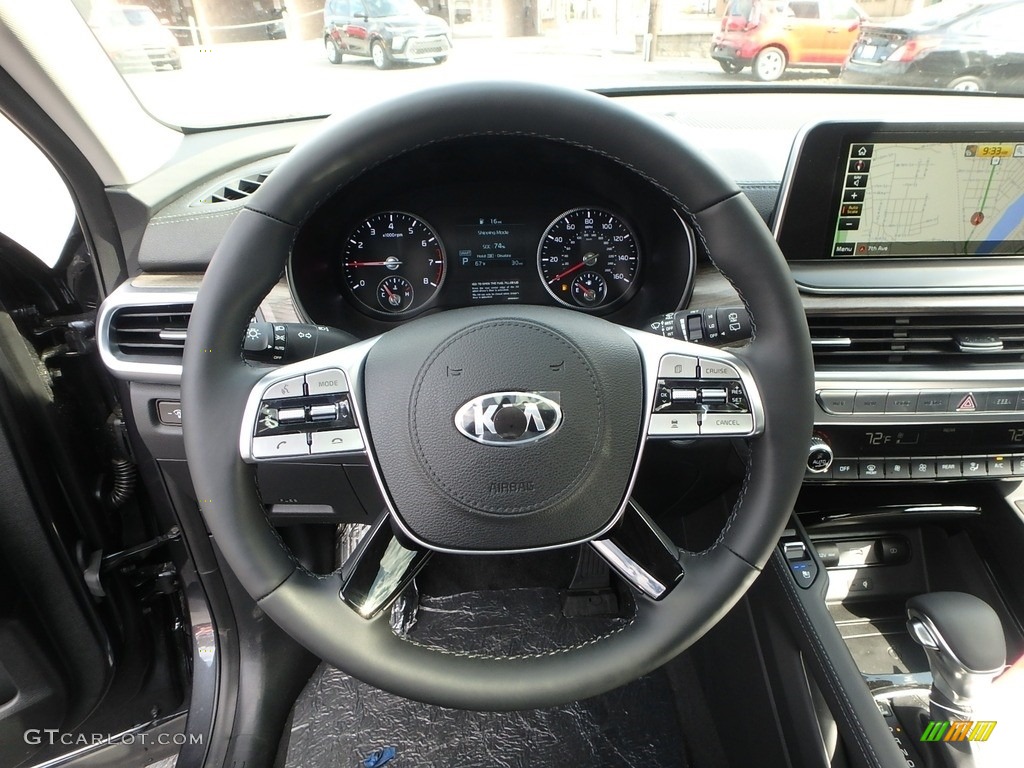 2020 Kia Telluride EX AWD Black Steering Wheel Photo #132797822