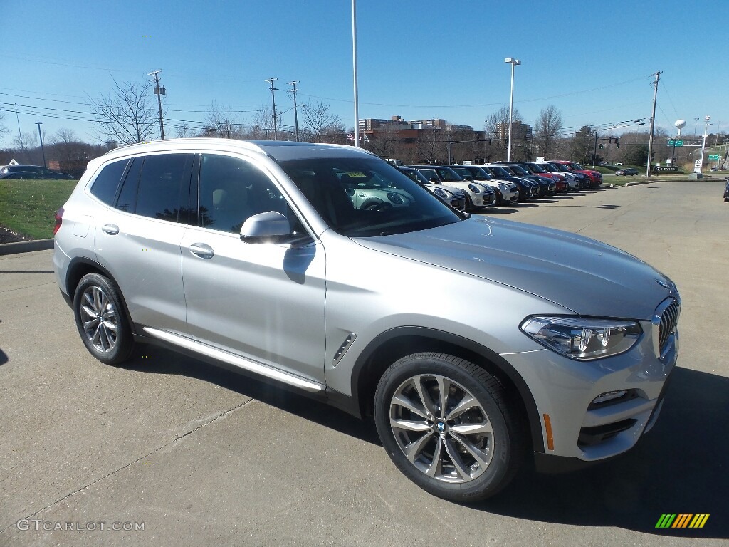 2019 X3 xDrive30i - Glacier Silver Metallic / Canberra Beige/Black photo #1
