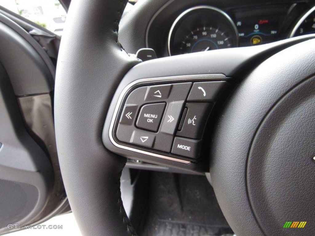 2019 Jaguar XF Premium Light Oyster Steering Wheel Photo #132802117