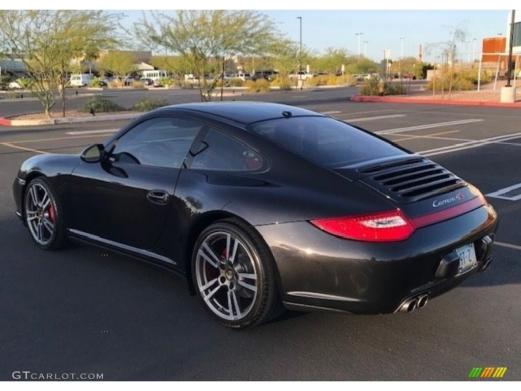 2012 911 Carrera 4S Coupe - Basalt Black Metallic / Carrera Red Natural Leather photo #16