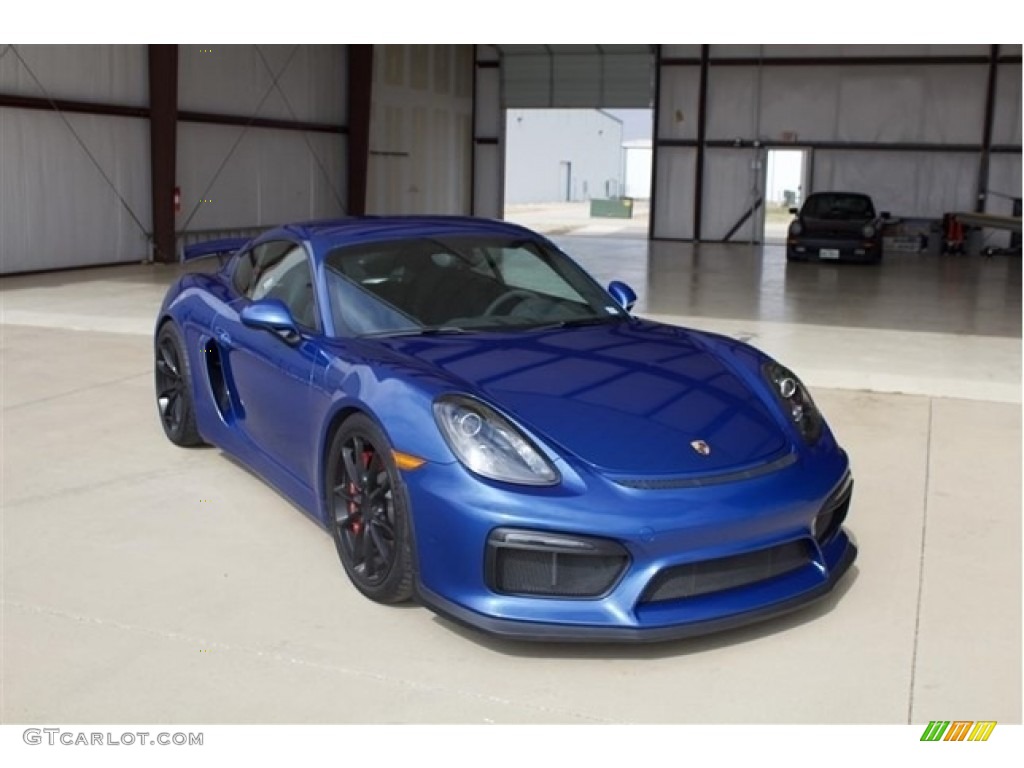 2016 Cayman GT4 - Sapphire Blue Metallic / Black photo #1