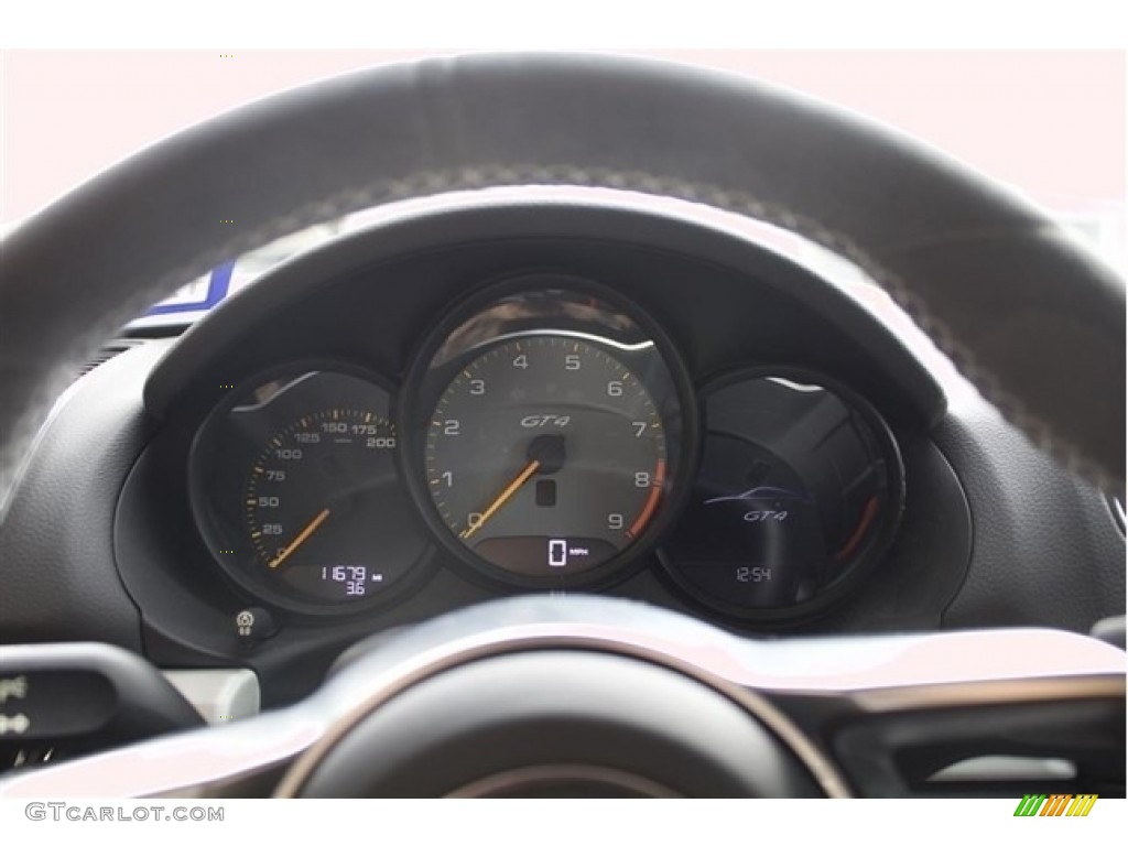 2016 Cayman GT4 - Sapphire Blue Metallic / Black photo #4