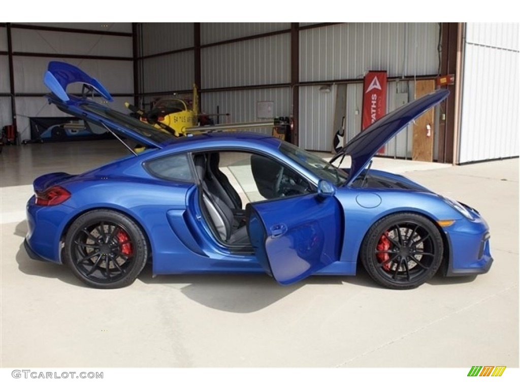 2016 Cayman GT4 - Sapphire Blue Metallic / Black photo #5