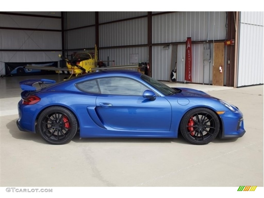 2016 Cayman GT4 - Sapphire Blue Metallic / Black photo #6