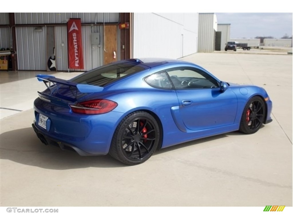 2016 Cayman GT4 - Sapphire Blue Metallic / Black photo #7